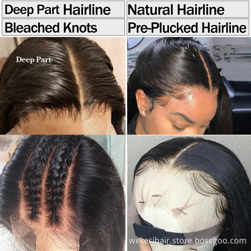 Full Hd 360 Lace Frontal Wig Cheap Straight Brazilian Virgin Human Hair Extension Transparent Lace Front Wig For Black Women